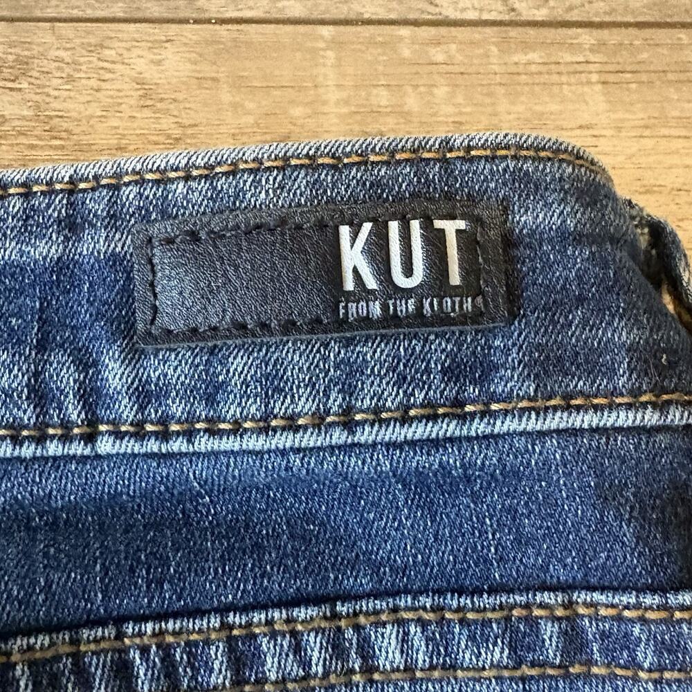 Kut from the Kloth Jeans Womens 10 Toothpick Skinny Blue Dark Wash Stretch Denim - Picture 9 of 10